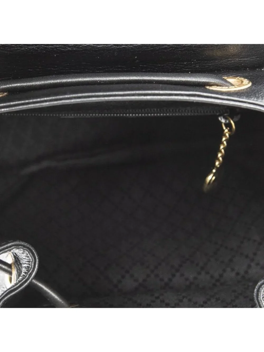 Gucci Mini Bamboo Backpack Black Greinca Lambskin Leather - Picture 9 of 10